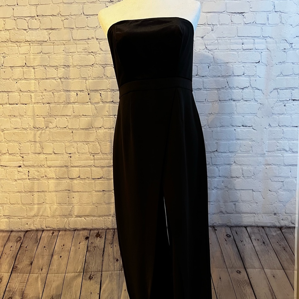 WHBM Split Front Strapless Jumpsuit